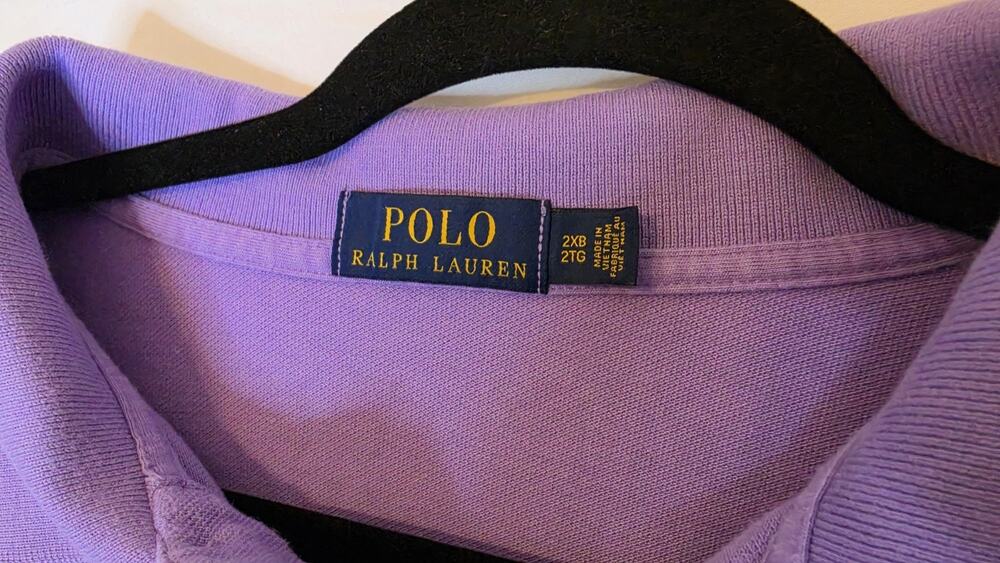 Polo Ralph Lauren Polo Shirt Mens 2XB 2 G Purple Short Sleeve Casual